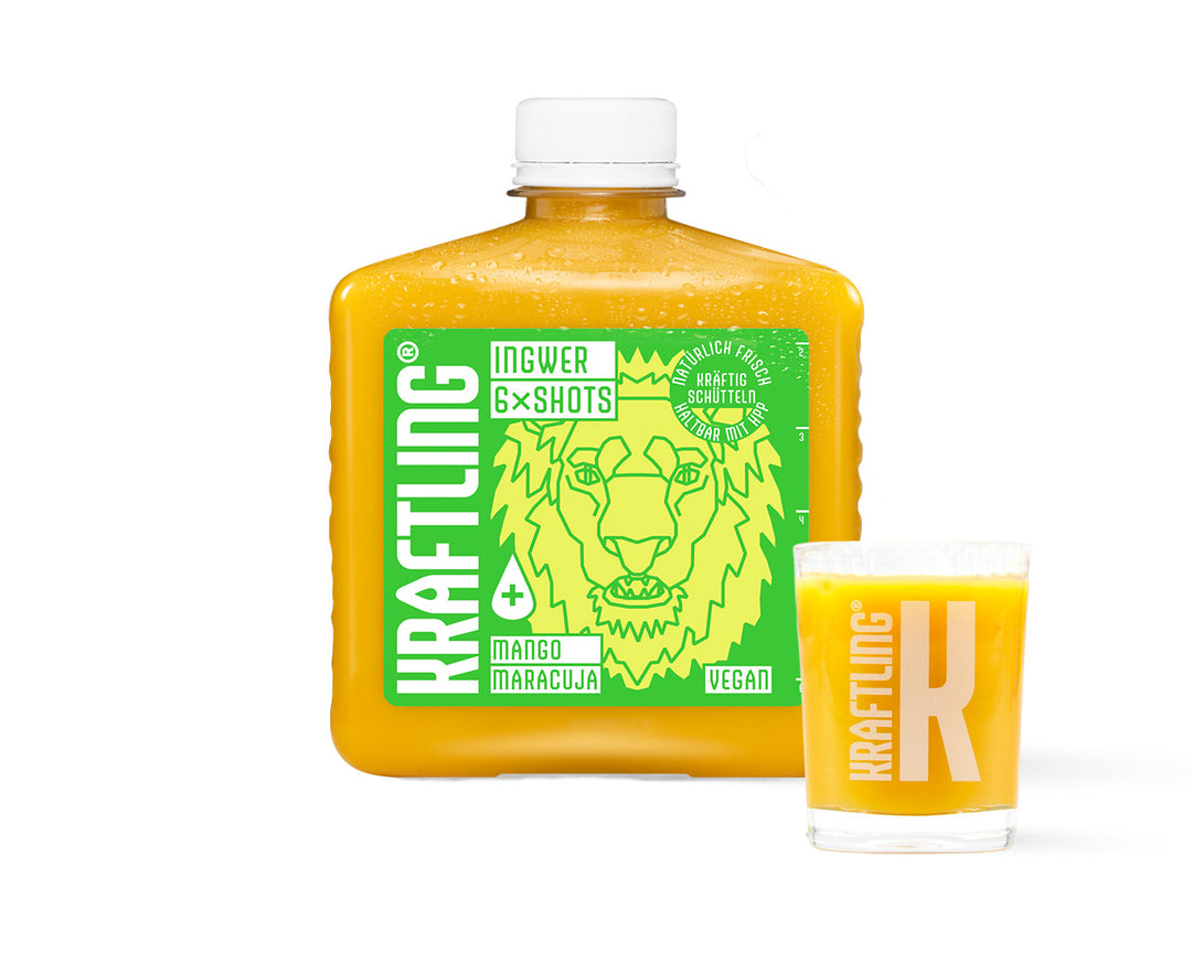 Kraftling® Flachmann Probierpaket – Monatsration (30 Shots in 5 Flaschen)