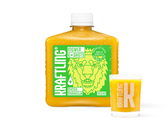 Kraftling® Flachmann Probierpaket – Monatsration (30 Shots in 5 Flaschen)