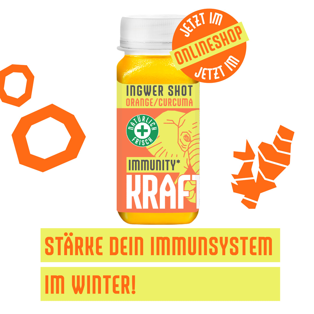 4x Ingwer Shots - Orange Curcuma