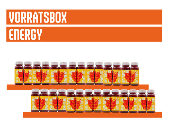 Kraftling® Energy-Shot Granatapfel – Monatsration (28 Shots mit Guarana Koffein)