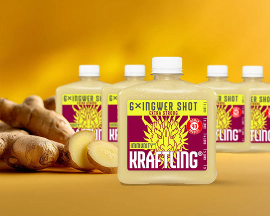 Kraftling® Immun-Flachmann Extra Strong – Monatsration (30 Shots in 5 Flaschen)