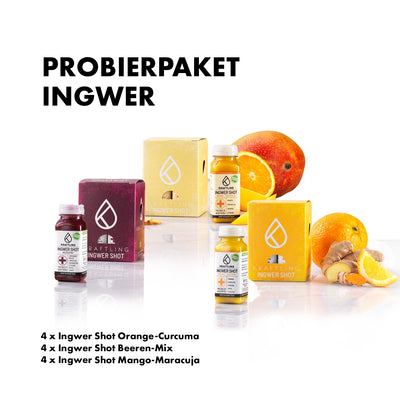 Probierpaket - Ingwer Shot Mix