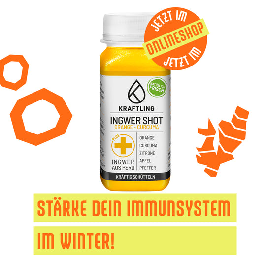 4x Ingwer Shots - Orange Curcuma