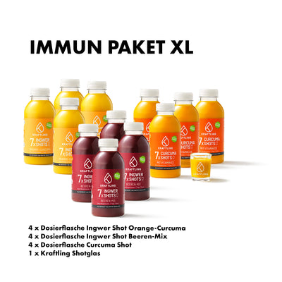 Immun Paket XL -  Dosierflaschen Mix - 12 x 7 Shots