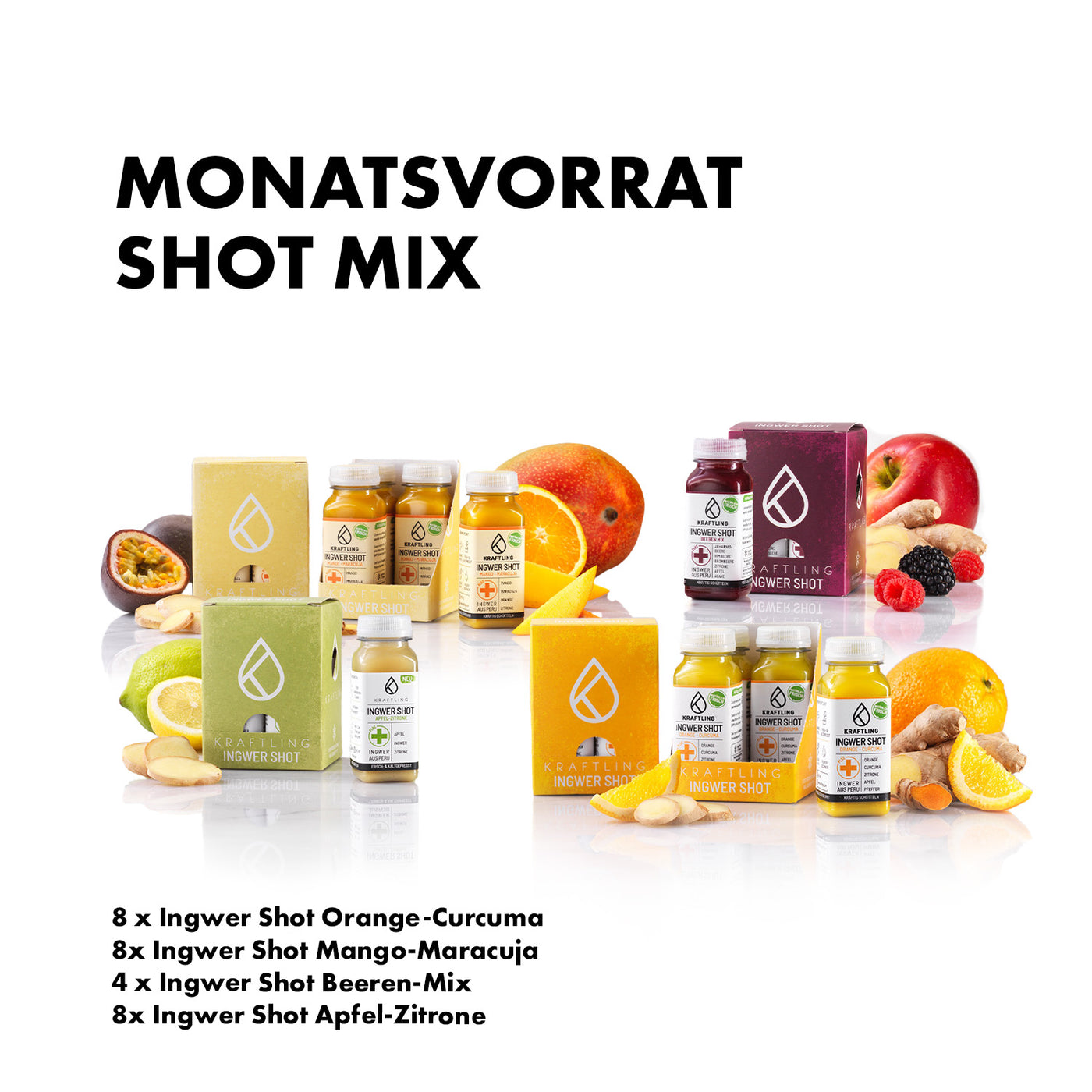 Monatsration - Ingwer Shot Mix