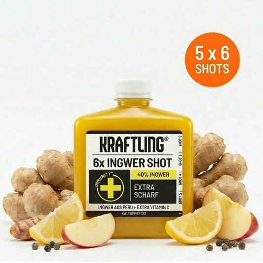 Kraftling® Immune Flask Xtra Strong – Monthly Supply (30 shots in 5 bottles)